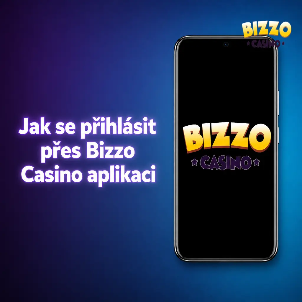 Návod na přihlášení do Bizzo Casino aplikace pomocí e-mailu, hesla nebo biometrického ověření otiskem prstu