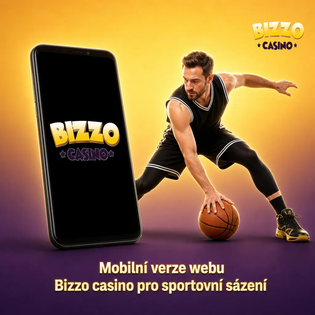Mobilní verze webu Bizzo casino pro sportovní sázení v prohlížeči bez nutnosti stahování aplikace