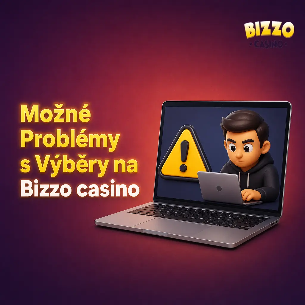 Možné problémy s výběry na Bizzo casino: neúplná verifikace, nesplněné sázkové podmínky nebo chyba banky.