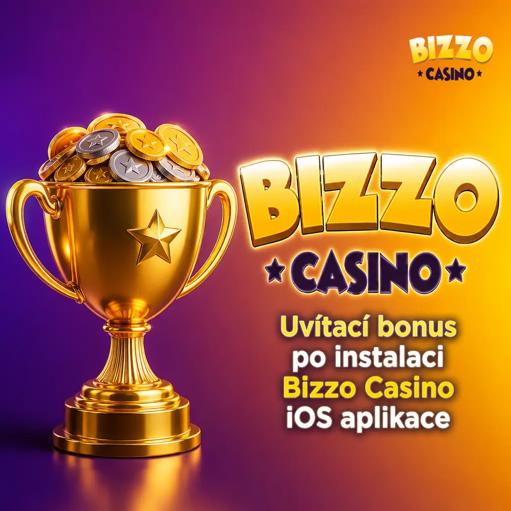 Uvítací bonus 125 % až 31 250 Kč a 125 zatočení zdarma v Bizzo Casino iOS aplikaci pro nové hráče