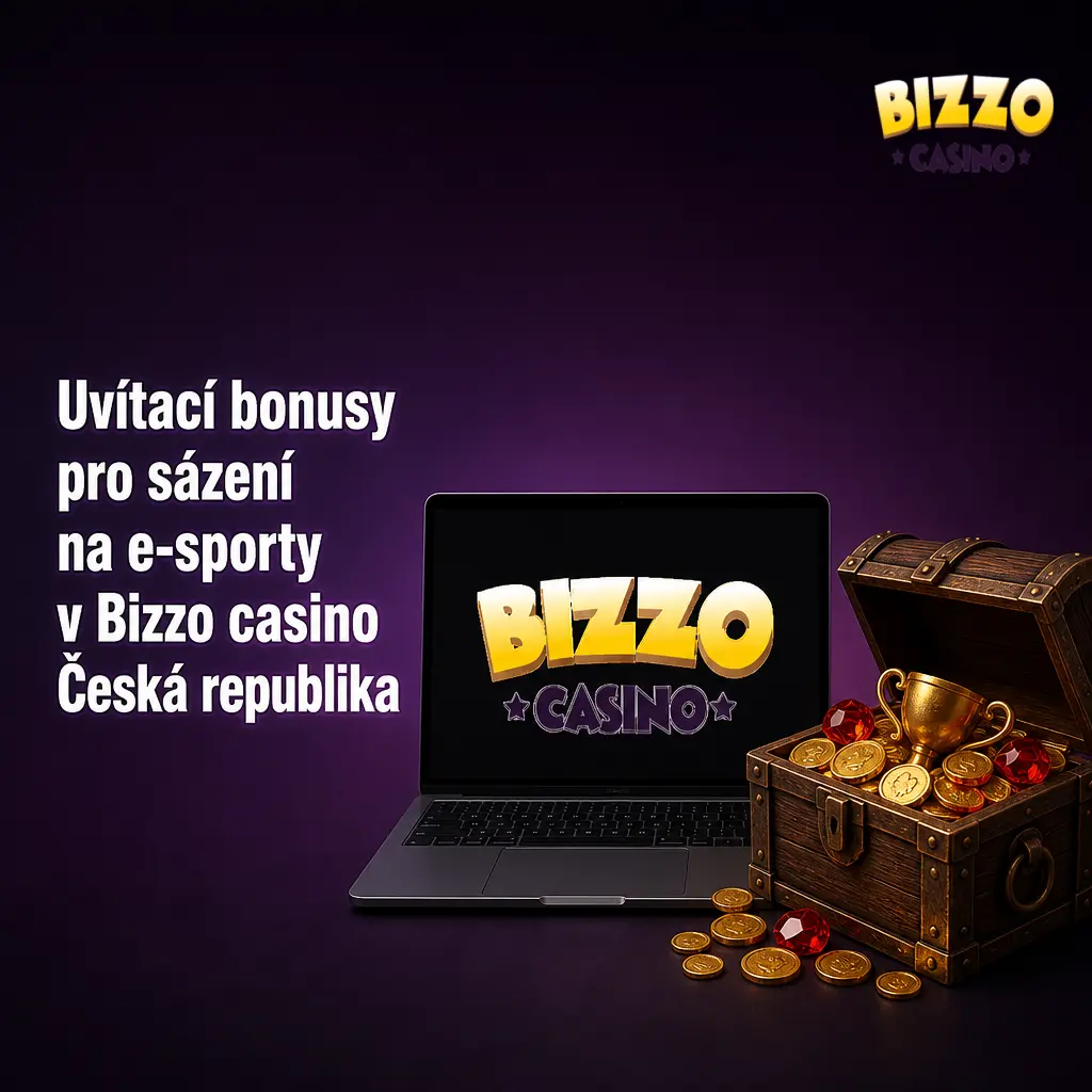 Uvítací bonus 125 % až 31 250 CZK a 125 zatočení zdarma pro sázení na e-sporty v Bizzo casino