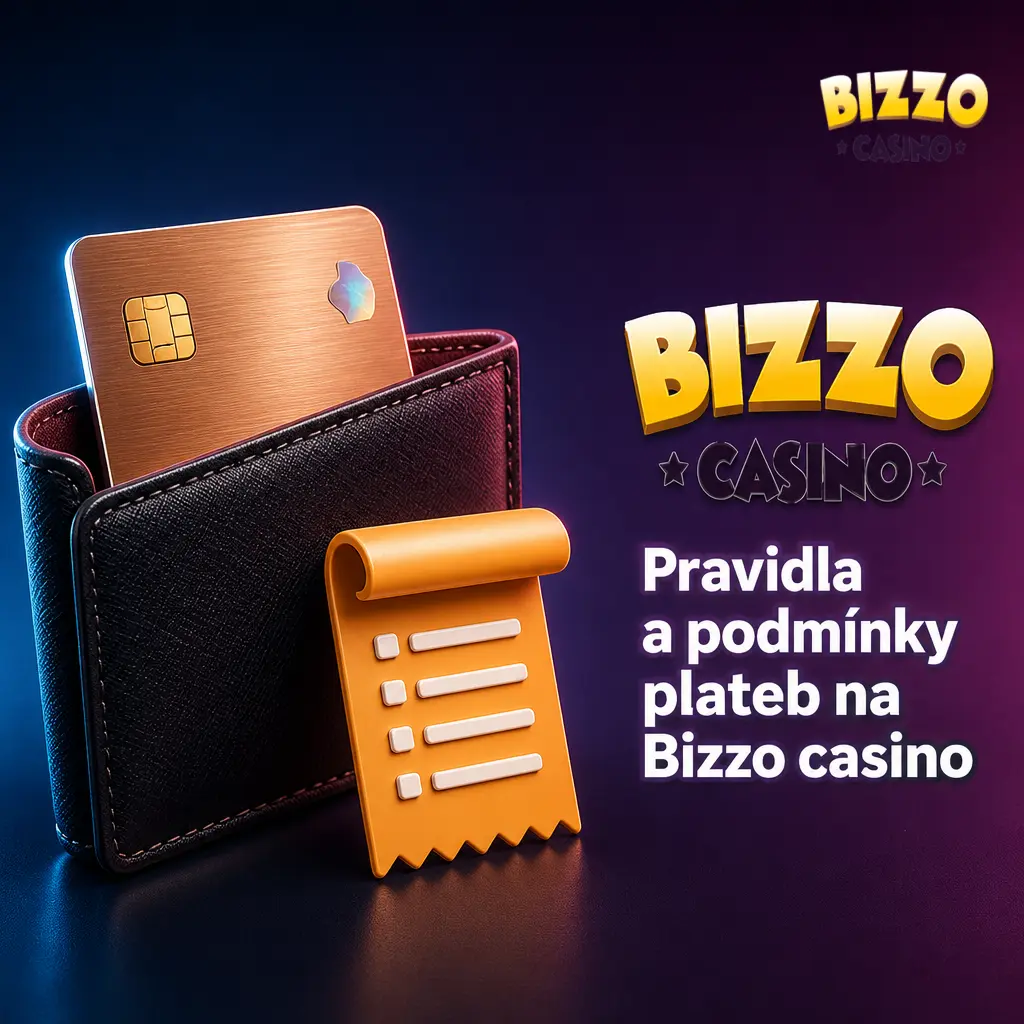 Pravidla plateb na Bizzo casino: KYC ověření, limity výběru 50 000 CZK a podmínky uvítacího bonusu 125 %.